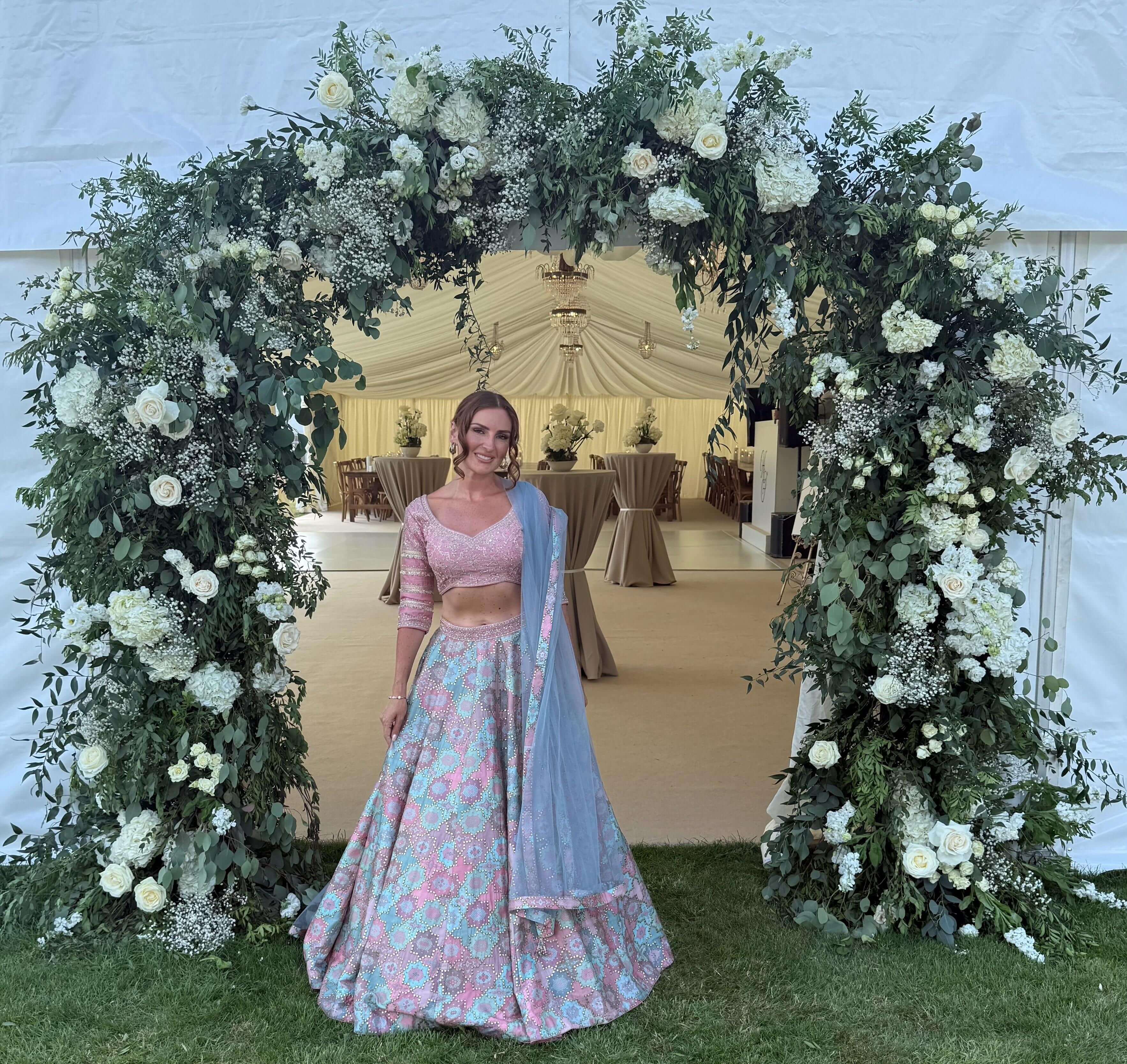 Jayde Elise, founder of Jayde Elise Events, at a luxury wedding venue